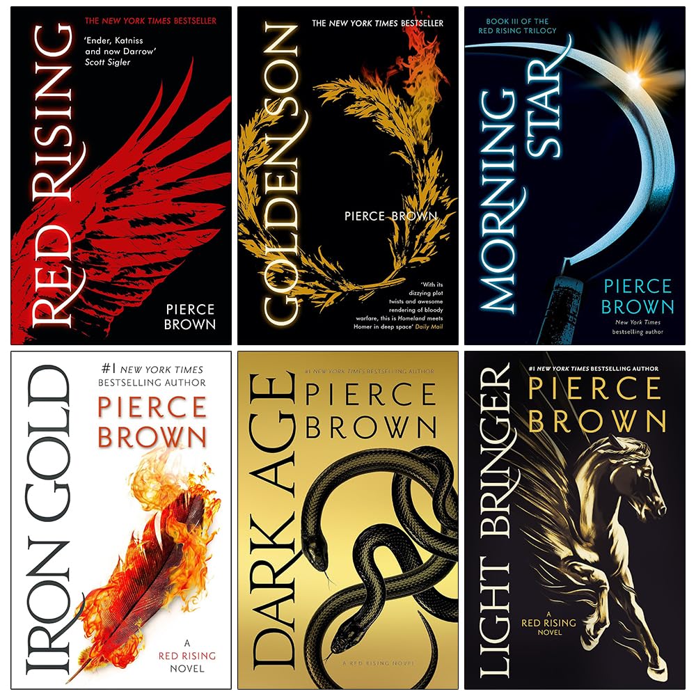 Red Rising Colección 6 Libros Pierce Brown Original DETALLE