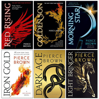 Red Rising Colección 6 Libros Pierce Brown Original DETALLE