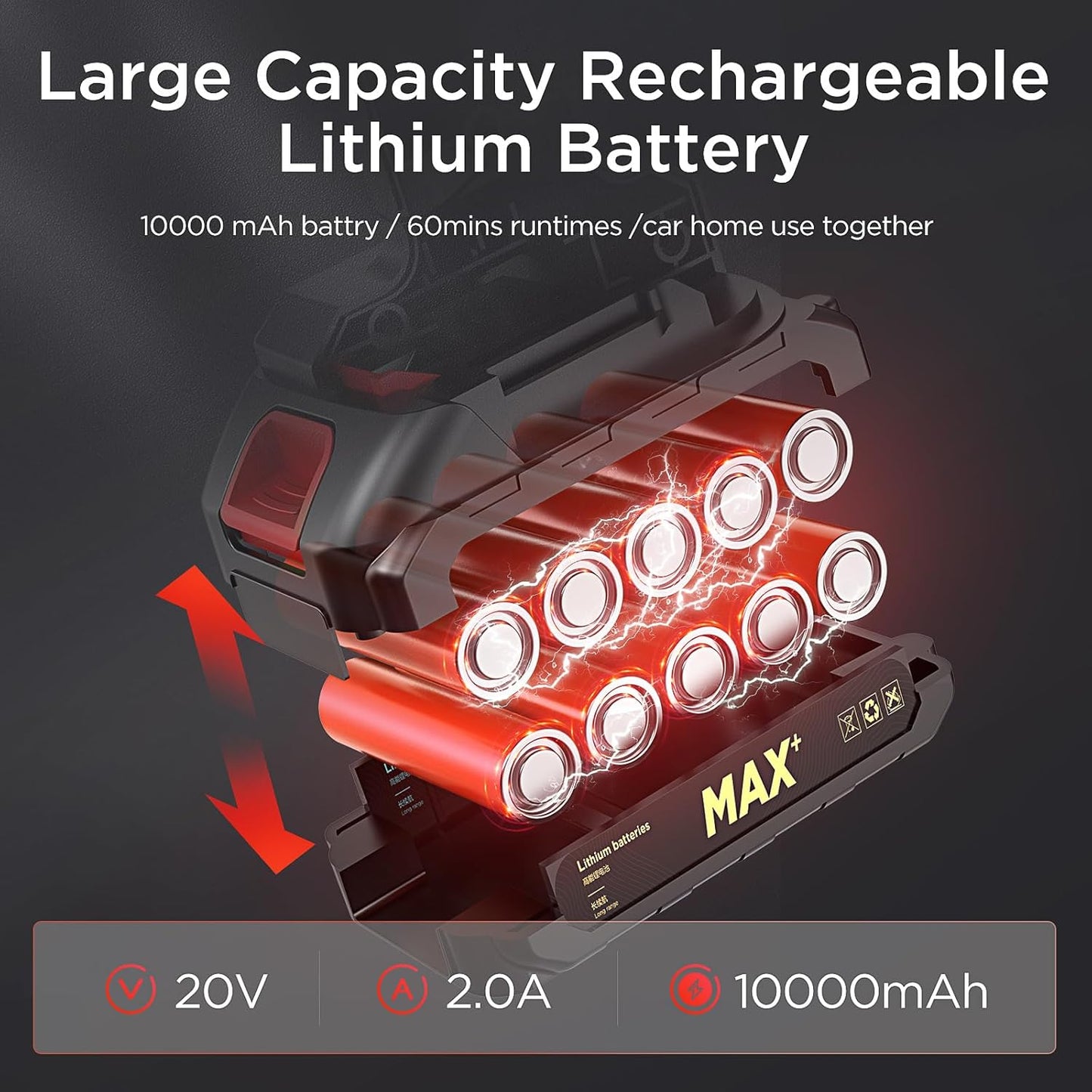 KJBAO - Aspiradora de mano inalámbrica 4 en 1