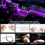 Tira de luces LED para coche, RGB, control, App y bluetooth.
