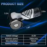 Kit de mini amoladora de 13000 RPM, con 2 baterías de 16.8V con discos