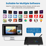 Tableta de dibujo grafico de 10 x 6", compatible con PC/Mac/Android iOS.