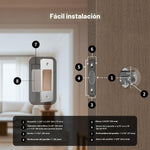 Cerradura Inteligente Aqara U400 DLD06E, Huella Dactilar, Pantalla Táctil.