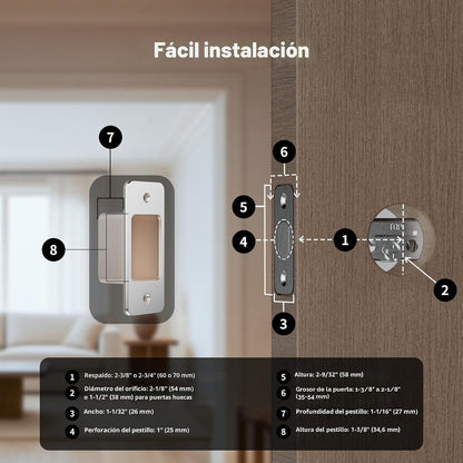 Cerradura Inteligente Aqara U400 DLD06E, Huella Dactilar, Pantalla Táctil.