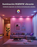 Iluminación empotrada inteligente Govee H601E de 4", Comp. Alexa