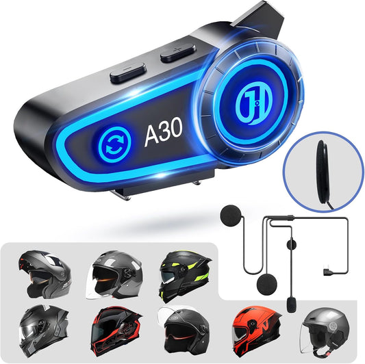JZAQ - Altavoces para casco de motocicleta A30