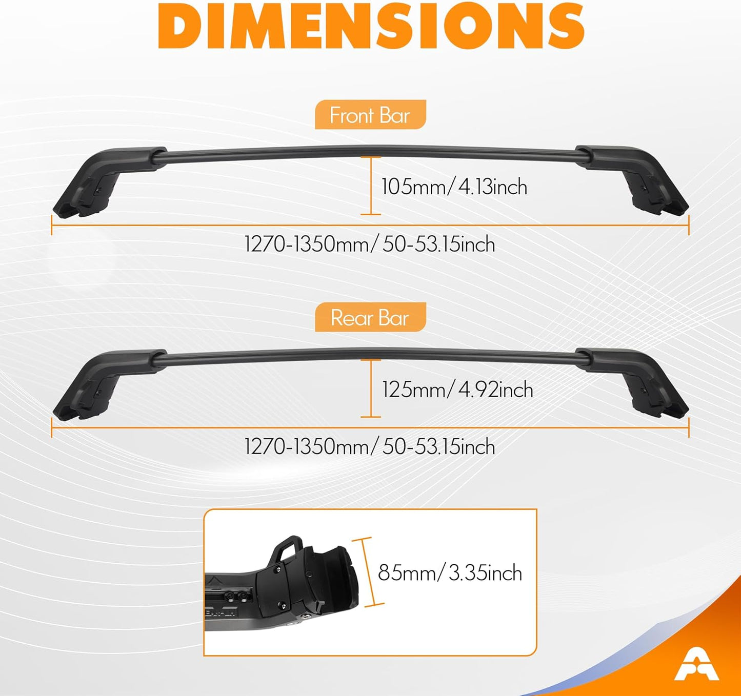 Barra Transversal de Techo Especial para SUV 2021