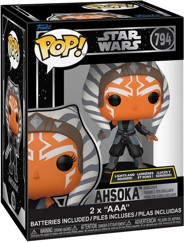 Figura Funko Pop, Star Wars Ahsoka 794, coleccionable.
