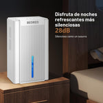 Deshumidificador de 95 onzas para el hogar, Bedred CT11, con luz.