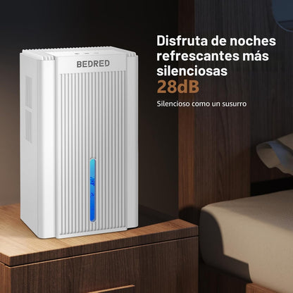 Deshumidificador de 95 onzas para el hogar, Bedred CT11, con luz.