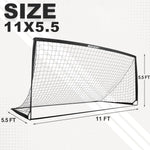 Portería de fútbol soccer portátil de metal BOHEN, USADO 12 X 6FT