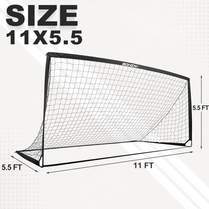 Portería de fútbol soccer portátil de metal BOHEN, USADO 12 X 6FT