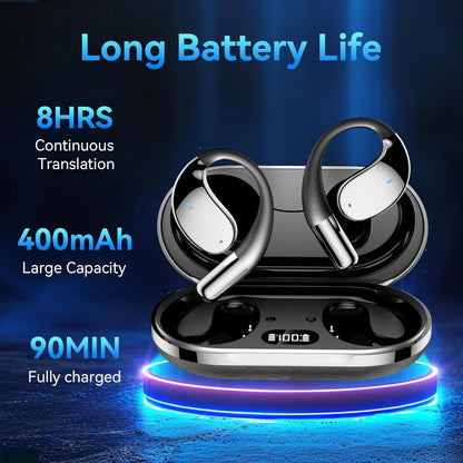 Auriculares de traducción inalambricos ergonomicos