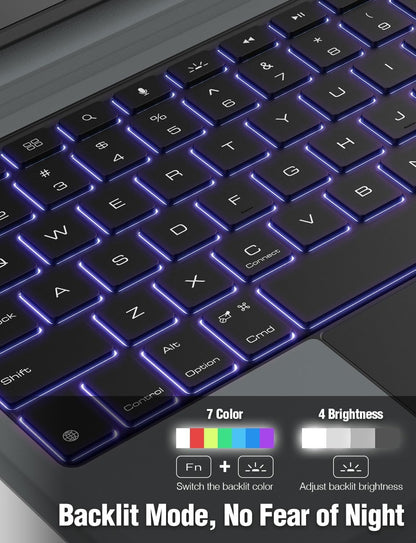 Funda con teclado retroiluminado IPAD AIR 11" Nillkin  CAJA ABIERTA