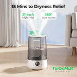 Humidificador para hogar, Homvana H101, 3.6Lt, con difusor de aceite.