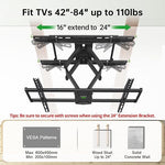 Soporte TV USX Mount 47 A 84 Pulgadas Articulado VESA