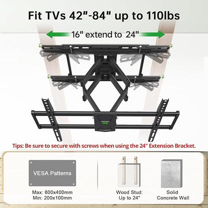 Soporte TV USX Mount 47 A 84 Pulgadas Articulado VESA