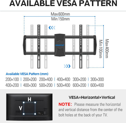 Soporte de pared para la mayoría de televisores de 42 a 82", MOUNTUP MU0028-24K