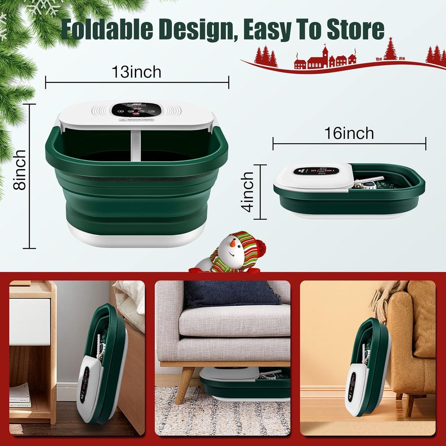 Spa de pies con calor y masaje y chorros, USADO Neprock