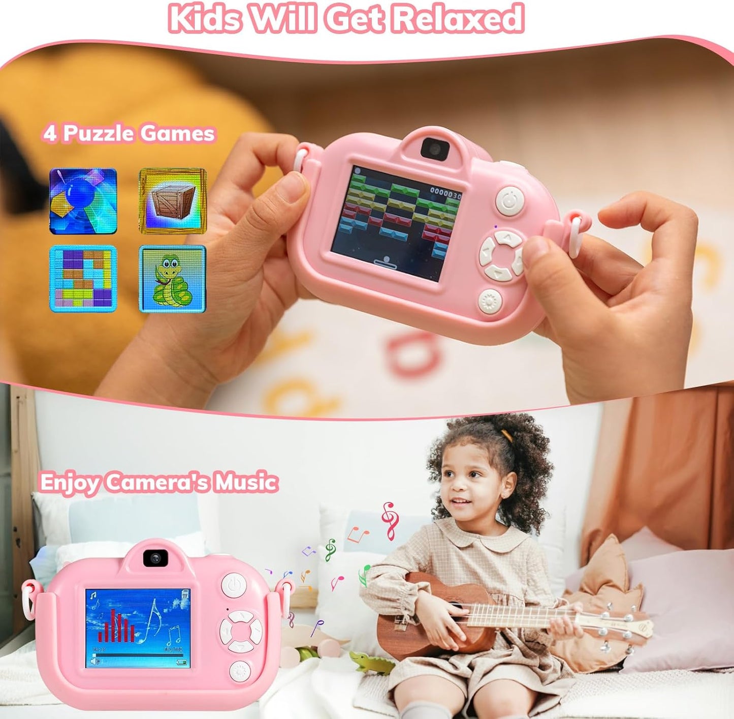 Cámara para niños pequeños juguetes para niñas.