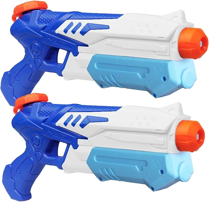 Pistolas de agua para niños y adultos, tiro largo (hasta 20 pies).