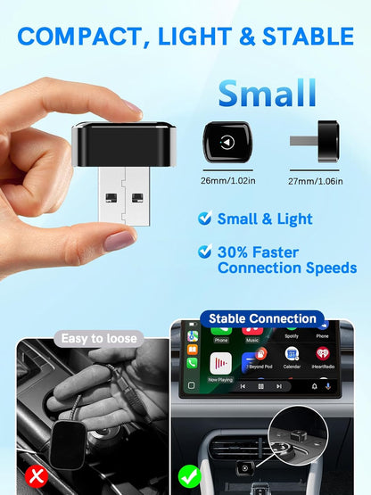 Adaptador inalámbrico CarPlay Plug and Play