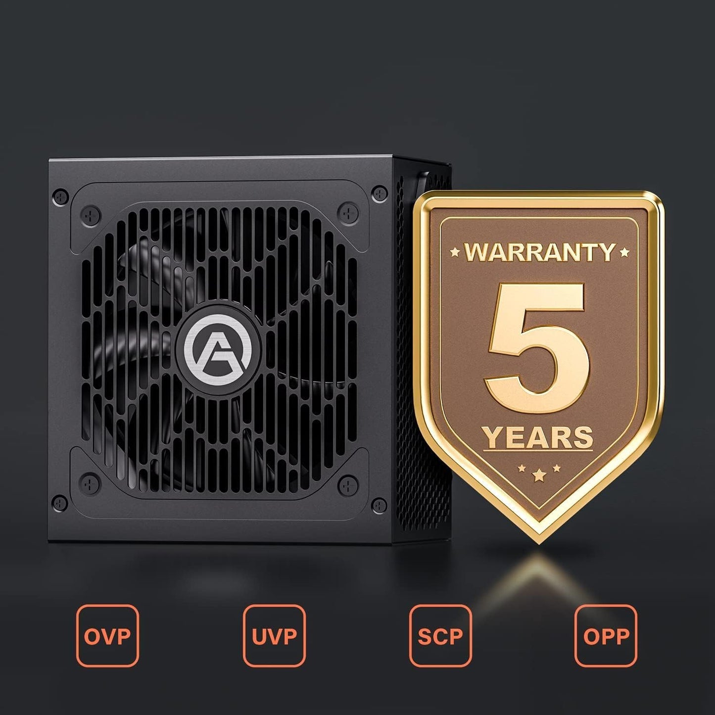 Fuente de alimentación AGV Series 500W, certificado 80 Plus Bronze, fuente de alimentación no modular