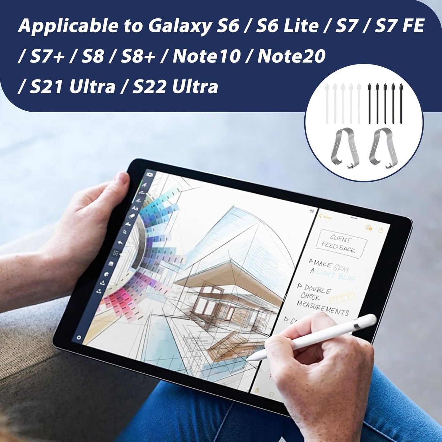 Puntas de Repuesto (19Pcs) para Samsung Galaxy S6 Pen, S7