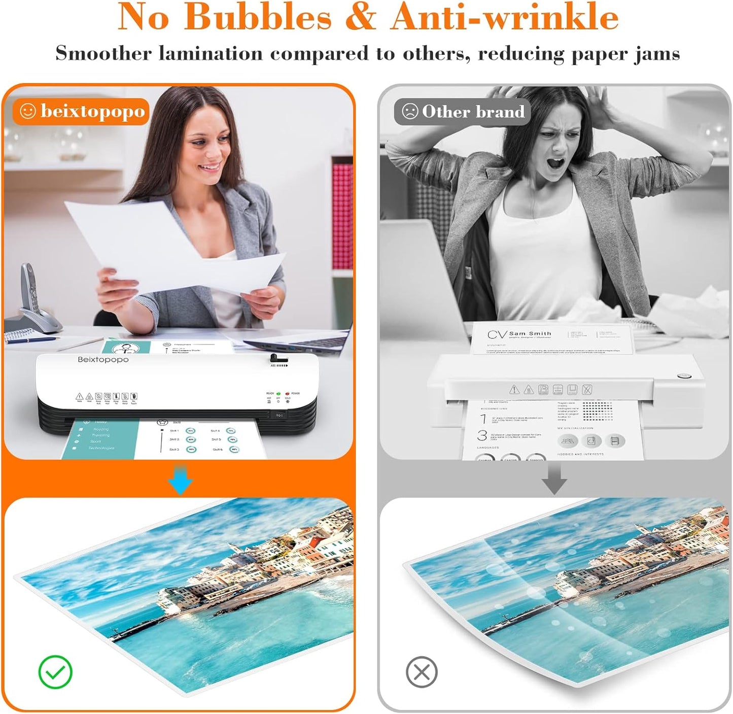 Máquina laminadora, laminadora térmica, Beixtopopo A4/A5/A6.