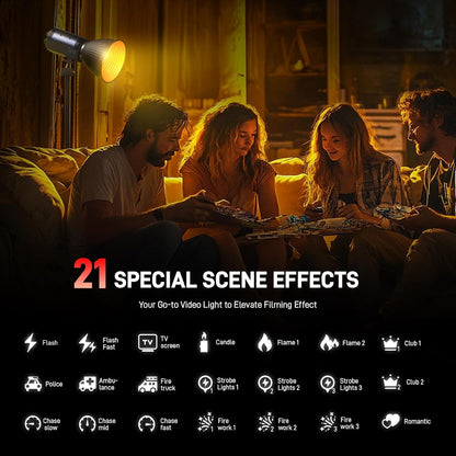Iluminación de fotografía, portátil, luces COB para video, 2700K/6500K.