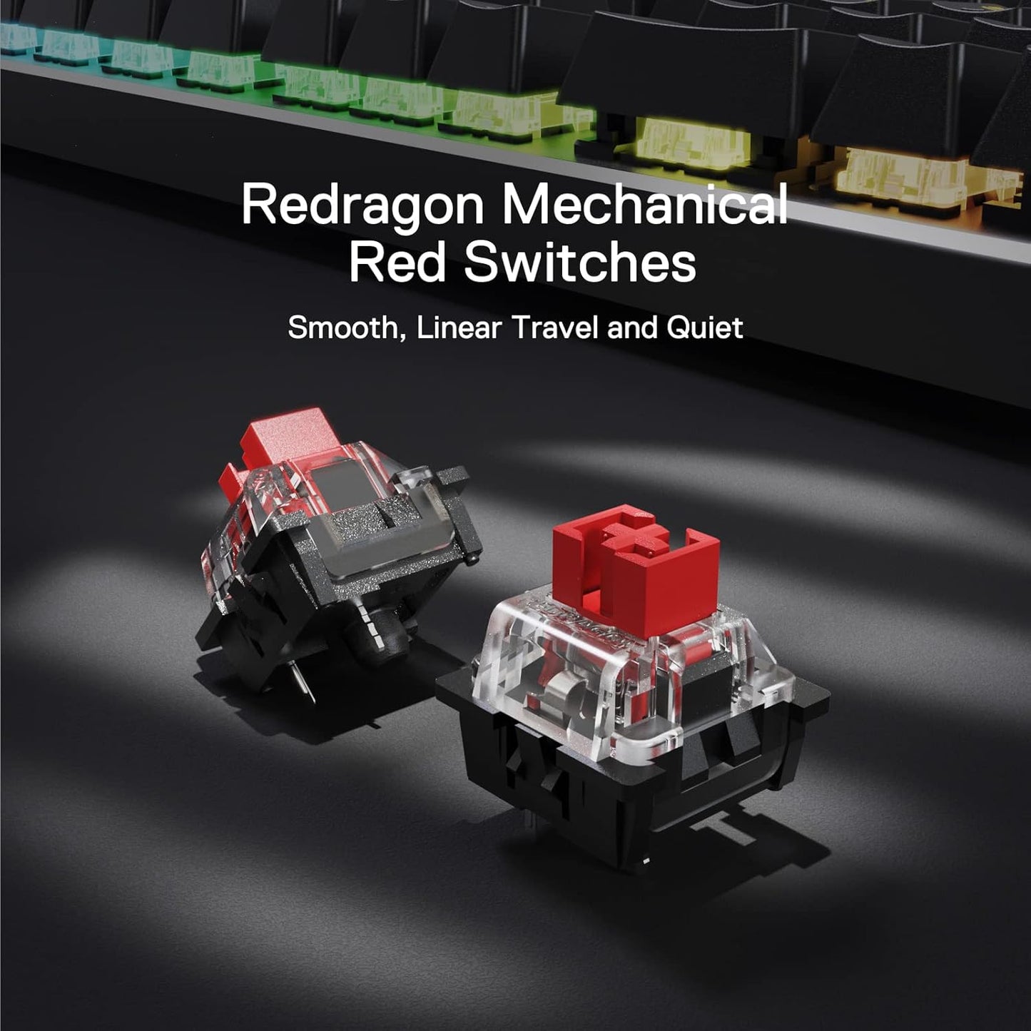 Teclado inalámbrico para juegos, RGB, Redragon, BT/2.4Ghz.