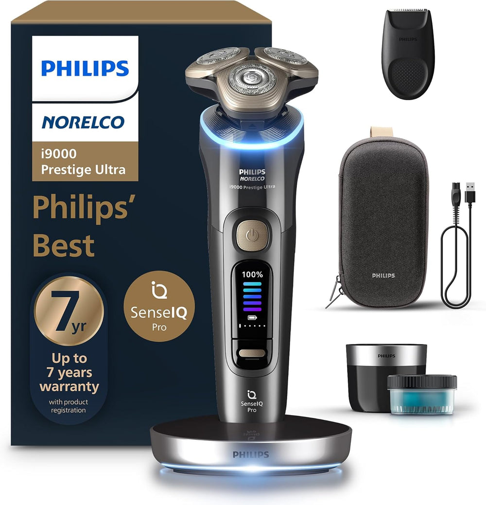 Rasuradora Philips Norelco i9000, Prestige Ultra, Cuchillas Nano-Tech.
