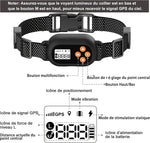 Collar inalámbrico con GPS para perros, valla antiescape con 3 modos.