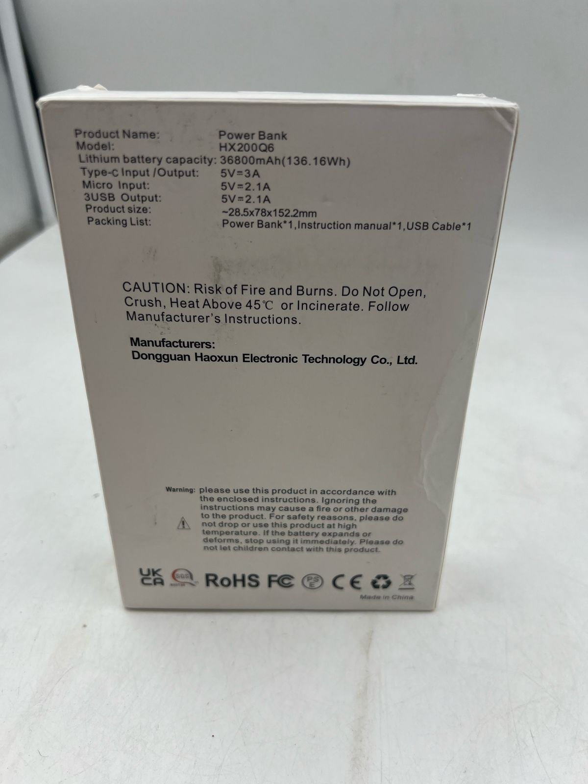 Cargador portátil de 33800 mAh alta velocidad