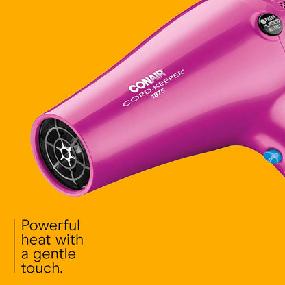 Secador de pelo Conair, 1875 vatios, con cable retráctil y difusor.
