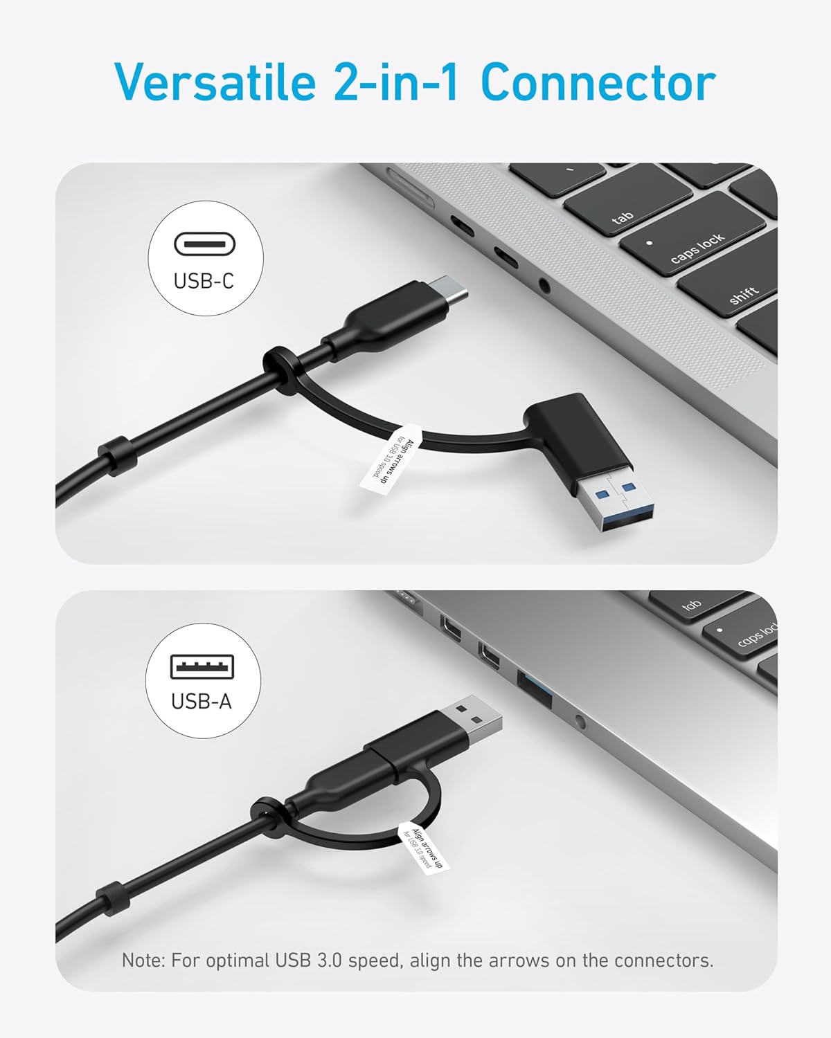 Concentrador de datos 8 en 1, Anker Hub USB-C, alta velocidad.