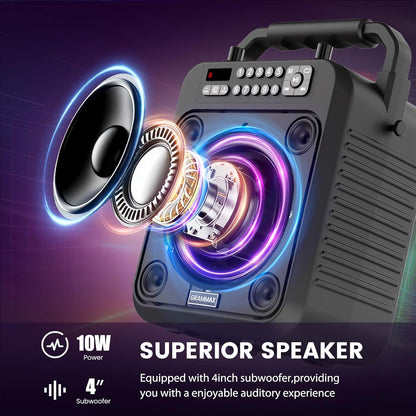 Máquina De Karaoke Con 1 Micrófono Inalámbrico