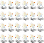 Luces LED empotrables Amico de 6 pulgadas con caja, 24 pack