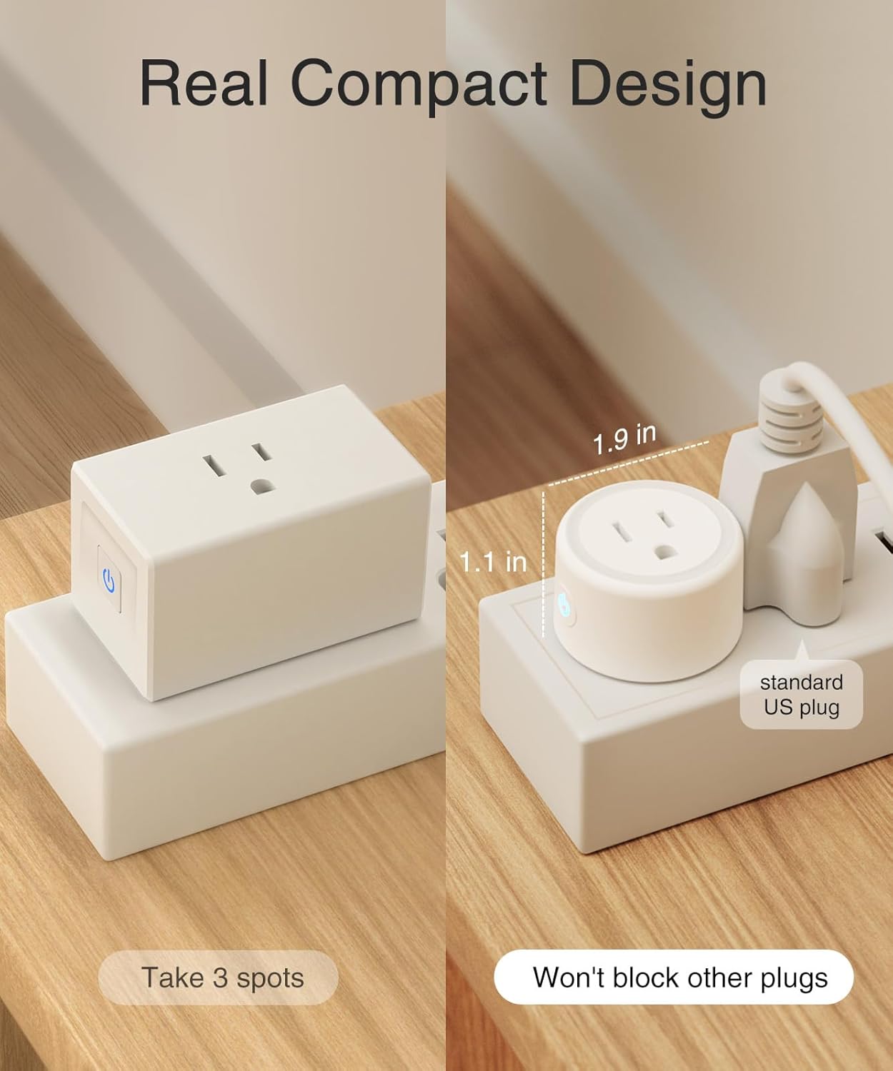 GHome Smart Plug 5GHz, 15A WiFi Smart Plug.4PACK