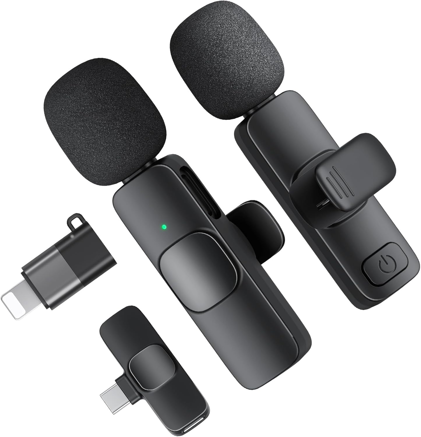 2 micrófonos de solapa inalámbricos para grabación KUKIHO