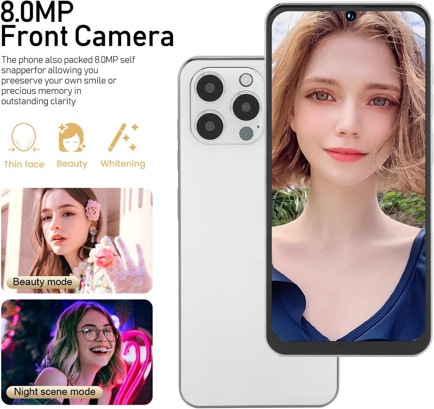 Smartphone Desbloqueado I14 Pro, RAM 2GB, Android 10.0(USADO)