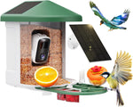 Alimentador de pájaros Harymor Q8, con cámara y panel solar.