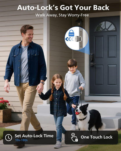 Philips Cerradura de Puerta Inteligente con Asa, Bloqueo Automático.