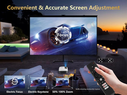 Proyector inteligente Goodee YG600, 4K con WiFi, 5G y Bluetooth