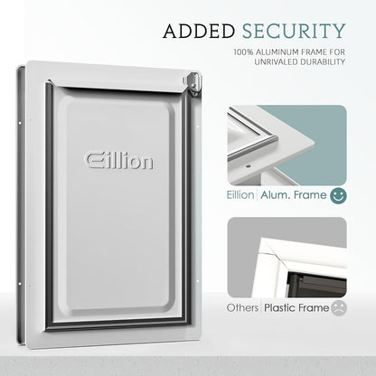 Eillion Puerta Para Mascotas Grande L Con Marco De Aluminio