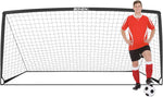 Portería de fútbol soccer portátil de metal BOHEN, USADO 12 X 6FT