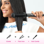 Cepillo Alisador de Cabello con Menos Frizz 4 Configuraciones de Temperatura