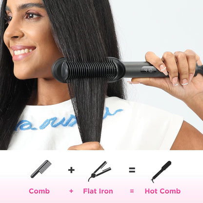 Cepillo Alisador de Cabello con Menos Frizz 4 Configuraciones de Temperatura