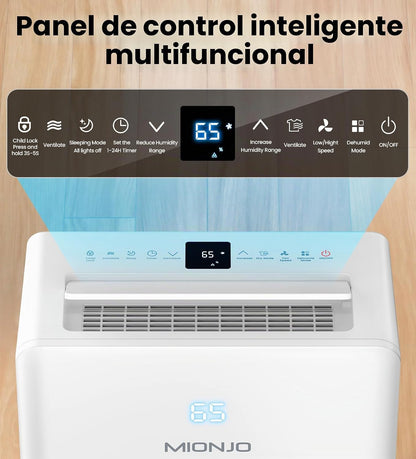 Deshumidificador Mionjo V3, de 4500 ft, control inteligente de humedad