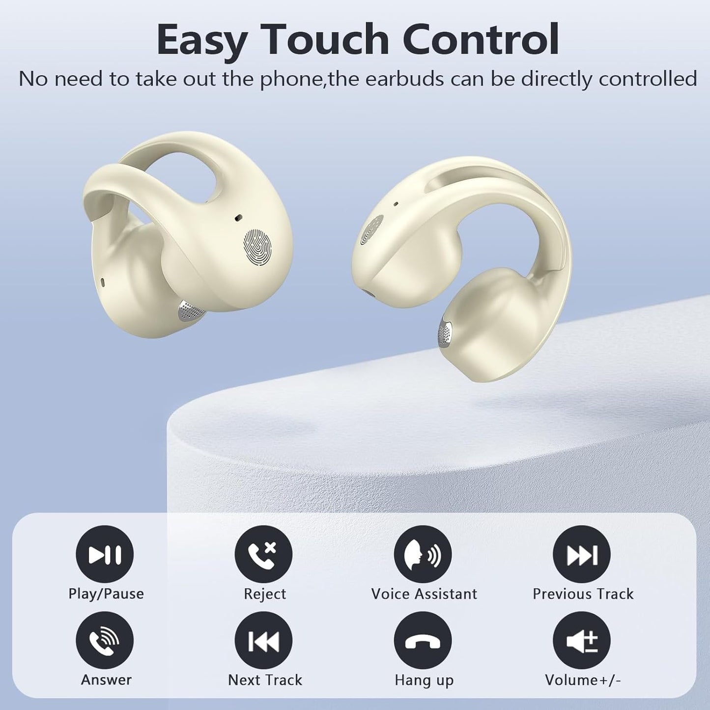 Kurdene Auriculares Con Clip Para La Oreja Abiertos